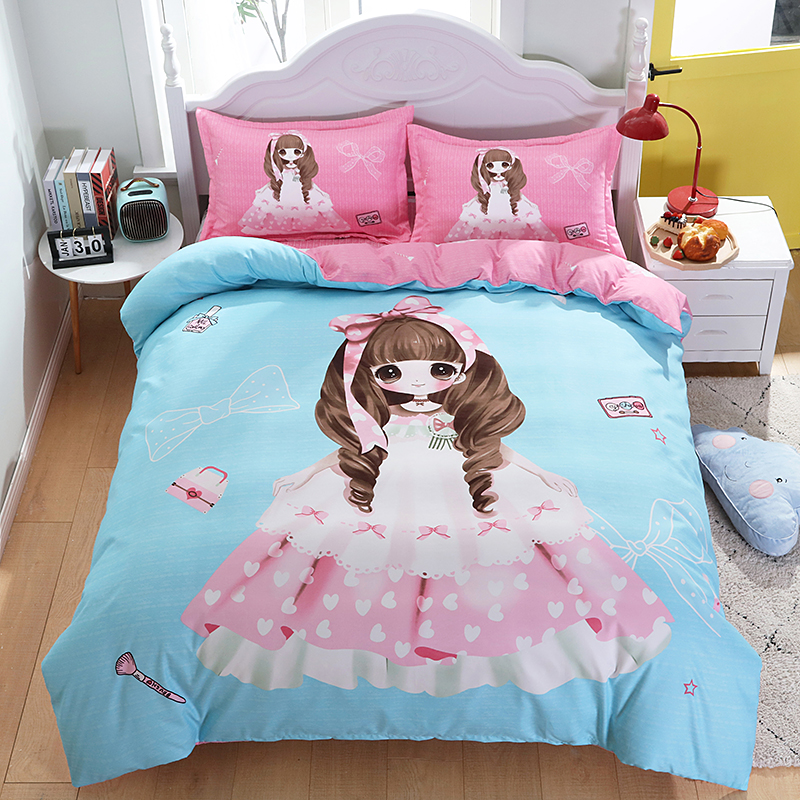 Kids Duvetcover sets Baby Crib Printed Bedsheets