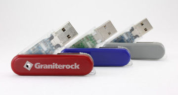 Swiss Knife Plastic Usb Flash Drive , Full Color Knife Usb Dick