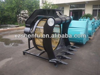 Rotatng screen bucket/Screen Bucket for excavator