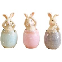 Decorazioni per coniglietti in resina Spring Pasqua Decors