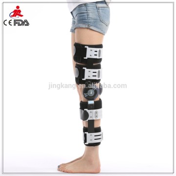 FDA CE approved Orthopedic Hinged Knee support ROM knee brace for injured knee and ligament