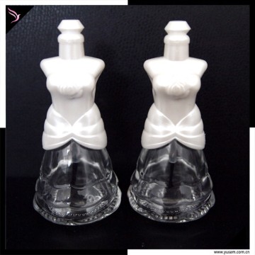 Empty glass nail polish bottle , cosmetic bottle , large bottle nail polish bottle