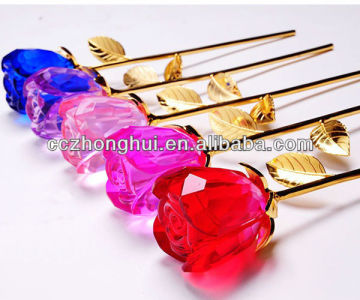 Wedding gift crystal rose