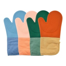 Eco-Friendly Waterproof Oven Mitts with Dotted Inner Cotton Layer