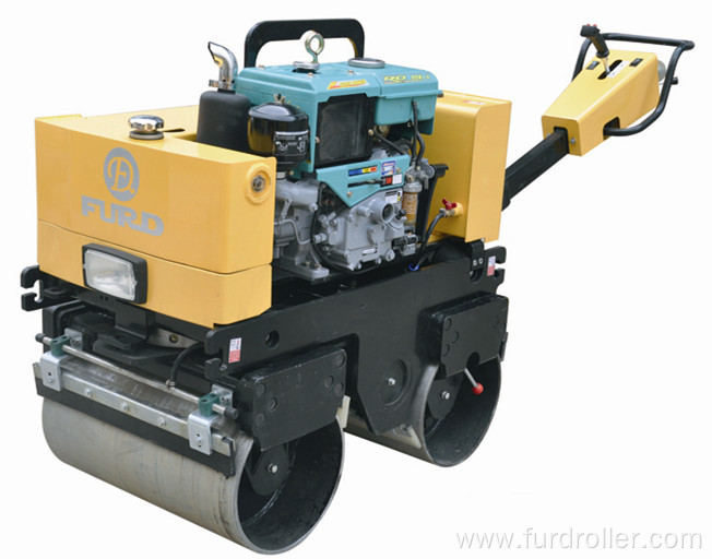 Water-cooled Diesel Engine Manual Double Drum Soil Compactor Road Roller Used For Asphalt FYL-800CS