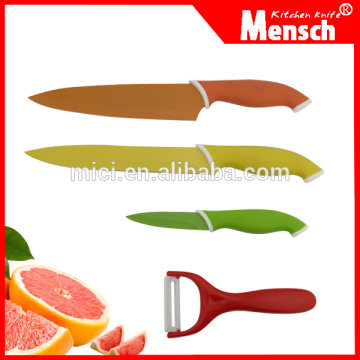 4pcs edge bread knife teflon coating knife