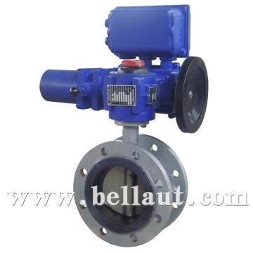 butterfly valves dn350 flanged type/double flange wafer type butterfly valve