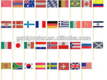 customized small decoration paper flags toothpicks