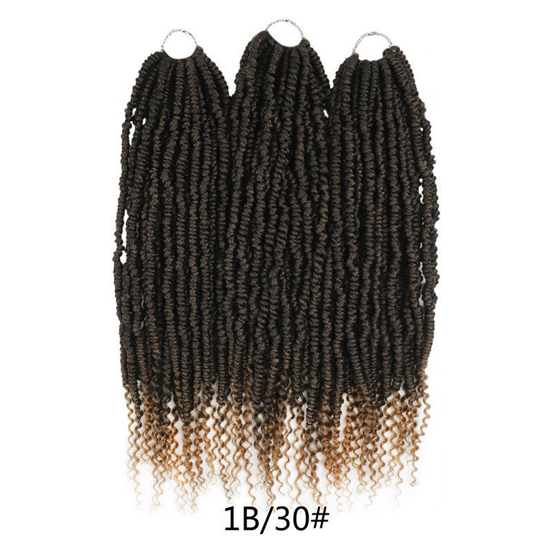 Bomb passion twist crochet hair, pre-twisted crochet braids, mini twist bounce passion twist spring twists