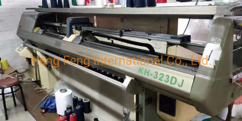 Kauoheng Kh323DJ & 323dtj 14G Flat Knitting Machine Collar Knitting Machine with Semi Jacquard Knitting Machine Year 2002-2005