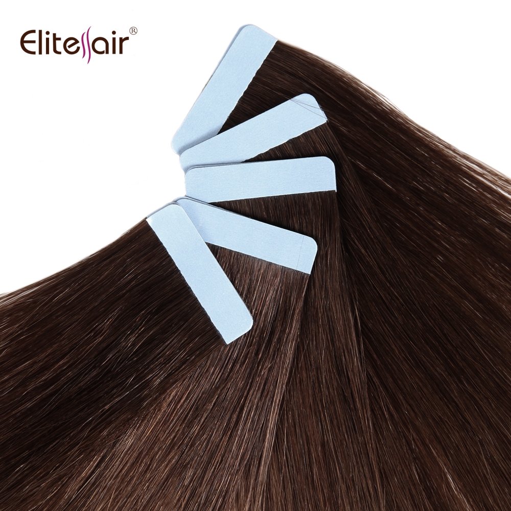 Wholesale hot sells 100% Unprocessed high quality Healthy bouncy texture rumy human hair tape weft hair Tape-in Hair extension