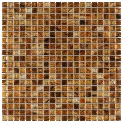 Glass Mosaic Brown Tiles Translucent Mosaics