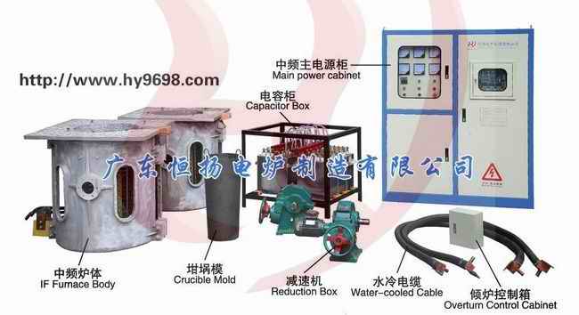 High Frequency Copper/Aluminum/Gold/Silver/Steel/Iron Induction Smelting Furnace