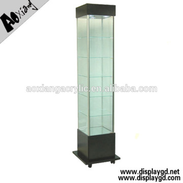 cuboid weels equipped muti-layer light box display rack