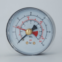 Pressure Gauge with Maximum Insert Pointer Search