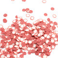 Fantazyjne słodkie czerwone w kształcie bekonu czerwona biała glina polimerowa główna 500 g / worek Mini plaster do ręcznie robionych ozdób rzemieślniczych