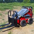 Mini Skid Steer Loader dengan garpu palet