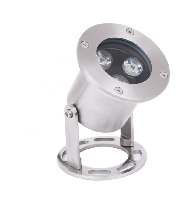 3W stainless steel IP68 waterproof led swimming