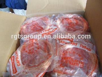 Copper pipes/Pancake coil copper tubes/Pancake coil copper pipes