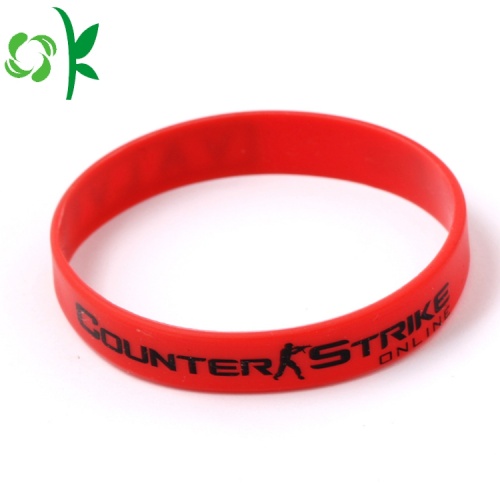 Bracelet en silicone personnalisé personnalisé a plusieurs couleurs