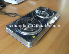 two sprial hot plate sprial stove stainless steel