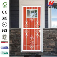 White Prehung Heritage Steel Security Wooden  Door
