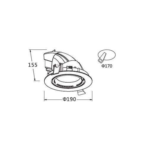 LEDER COB Alumninum 15W LED Downlight