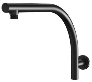 Built-in brass shower arm black