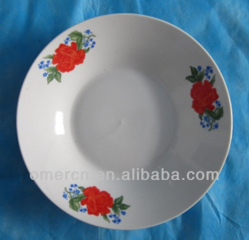 7" porcelain soup plate,round edge soup plate,china soup plate