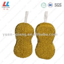 Golden waves shape cleaning sponge