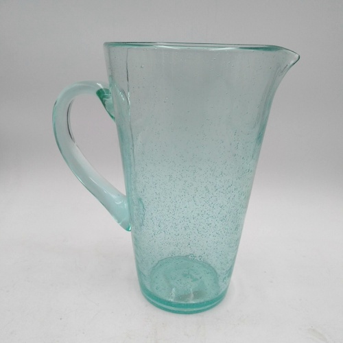 hand made bubble glass pitcher glass tumbler set