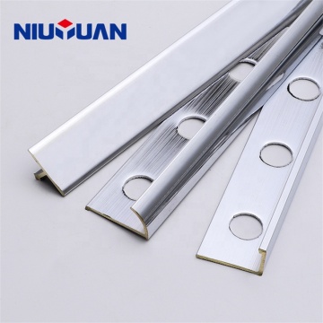 NIUYUAN Customized Polished Chrome and Brass Tile Trim