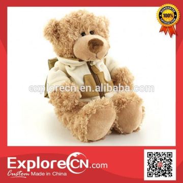 Hot selling talking plush bear toy with certified