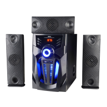 Computer speakers system with woofer remote