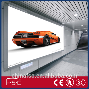 Outdoor textile fabric light box