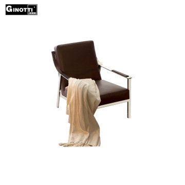 Luxury office modern metal leather chairs