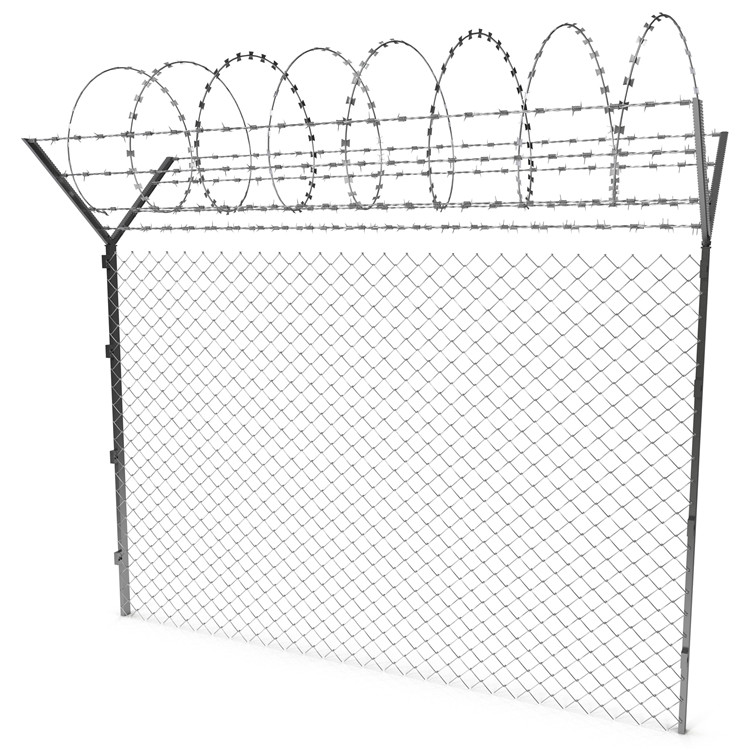 Chain link fence post spacing