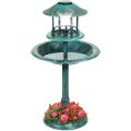 Vintage Resin Pedestal Fountain Decoration for Yard