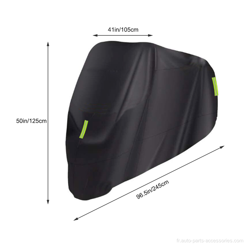 Couverture de moto anti-poussière verrouillable protectrice UV UV