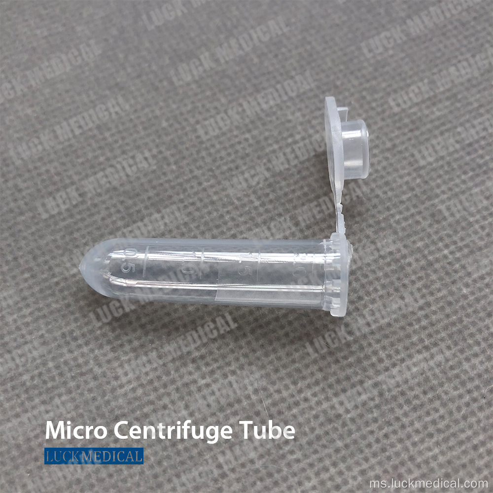 Tiub microcentrifuge dengan penapis 0.5ml/1.5ml/2ml/5ml