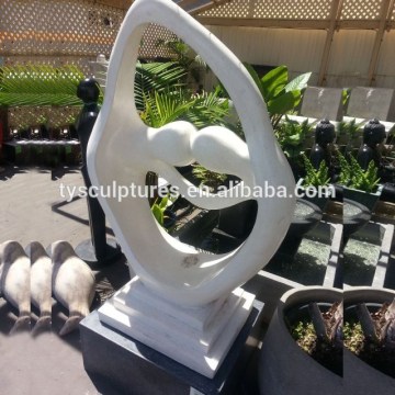 Synchronicity marble abstract export symnolic handicrafts two girls dancing statue