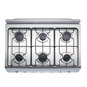 Commercial Stainless steel 6 Burner with Oven