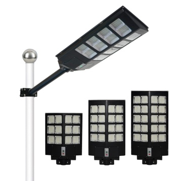 Alta potência 300w 400w 500w tudo em um poste de luz solar LED