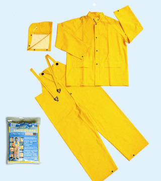 Detachable Hood PVC/polyester Rainsuit