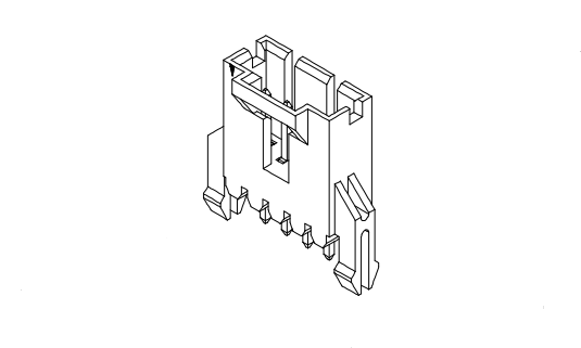 2.54mm ملعب 180 ° رقاقة AW2547VA-F2-XP-G