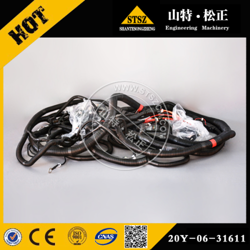 Mesin Kabel Harness 20Y-06-31611 untuk bagian excavator PC200-7