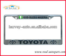 USA EU stainless steel or Chromed CAR LICENSE plate frame