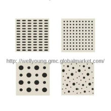 Perforated sound absorbing boards