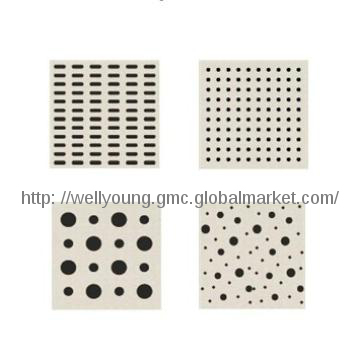 Perforated sound absorbing boards