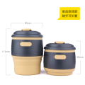 Fábrica para a venda silicone do copo de café dobrável do produto comestível Eco-amigável de 350 ml